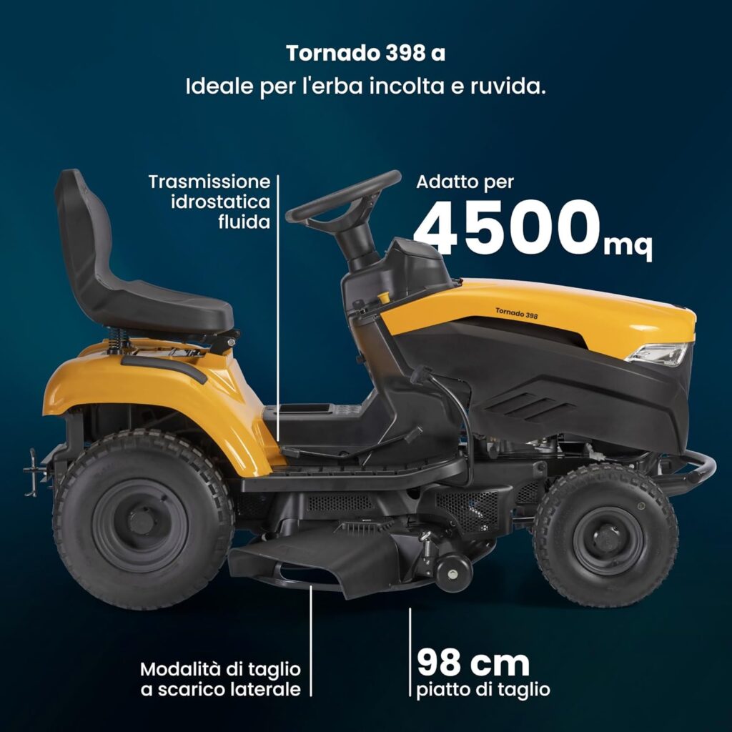 STIGA Tornado 398 a Trattorino Tagliaerba