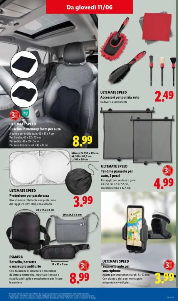 Volantino Parkside Lidl 11 giugno 2026