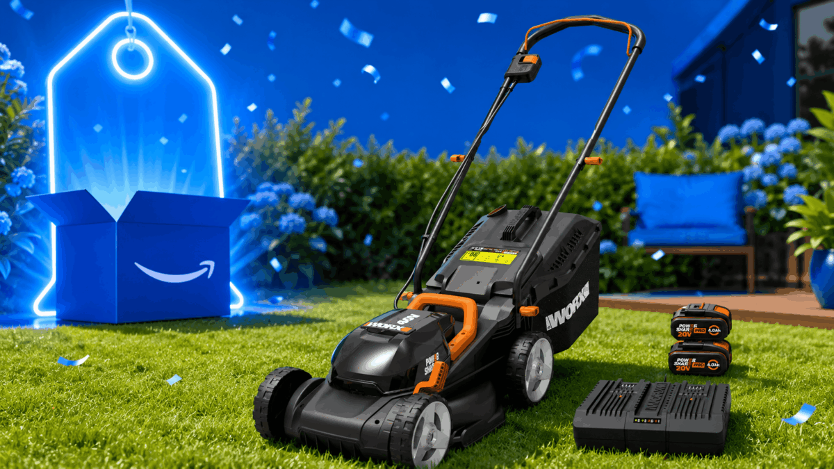 WORX WG779E.1 Tosaerba a Batteria 40V da Giardino, Diametro Taglio 34 cm