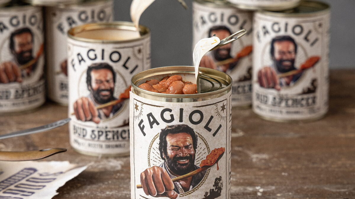 Lattina di fagioli alla Bud Spencer del marchio Bud Power