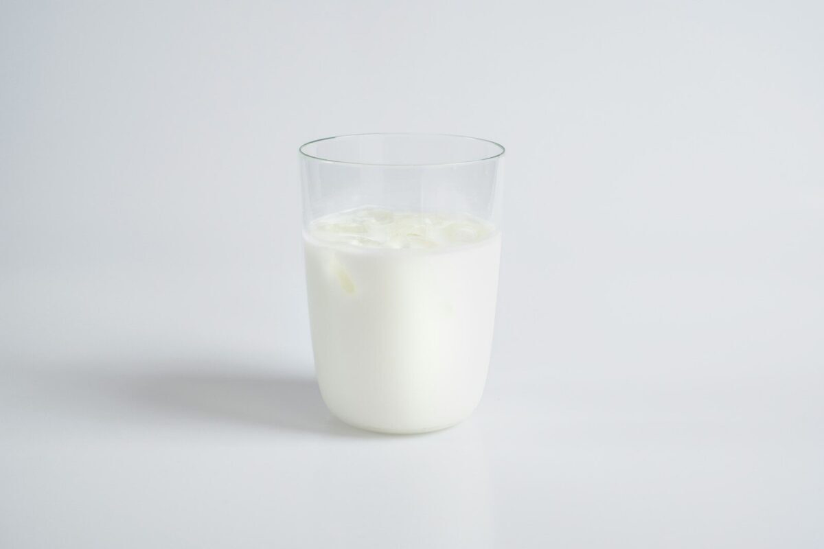 Bicchiere di latte