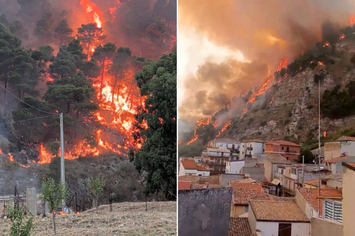 Incendio a Castronovo di Sicilia: fiamme al potabilizzatore, 21 comuni senz'acqua - Fonte: GreenMe