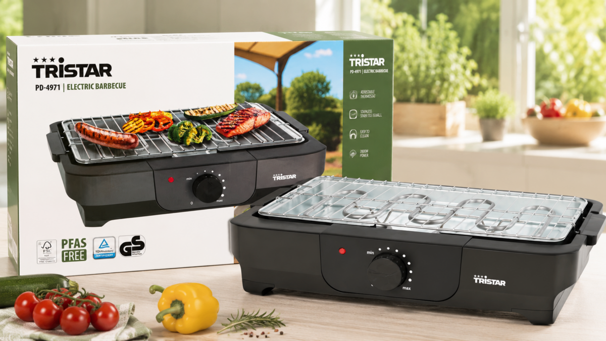 barbecue elettrico Tristar PD-4971 in offerta da action