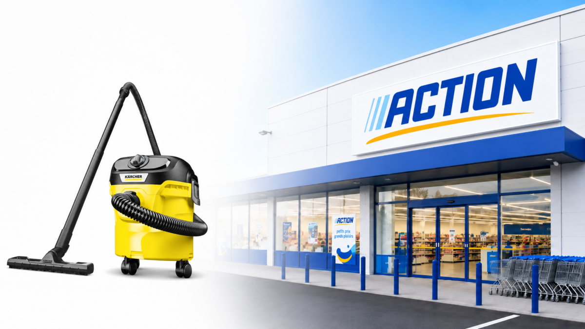 Bidone aspiratutto Karcher KWD1 da Action presente nel nuovo volantino a meno di 50 euro