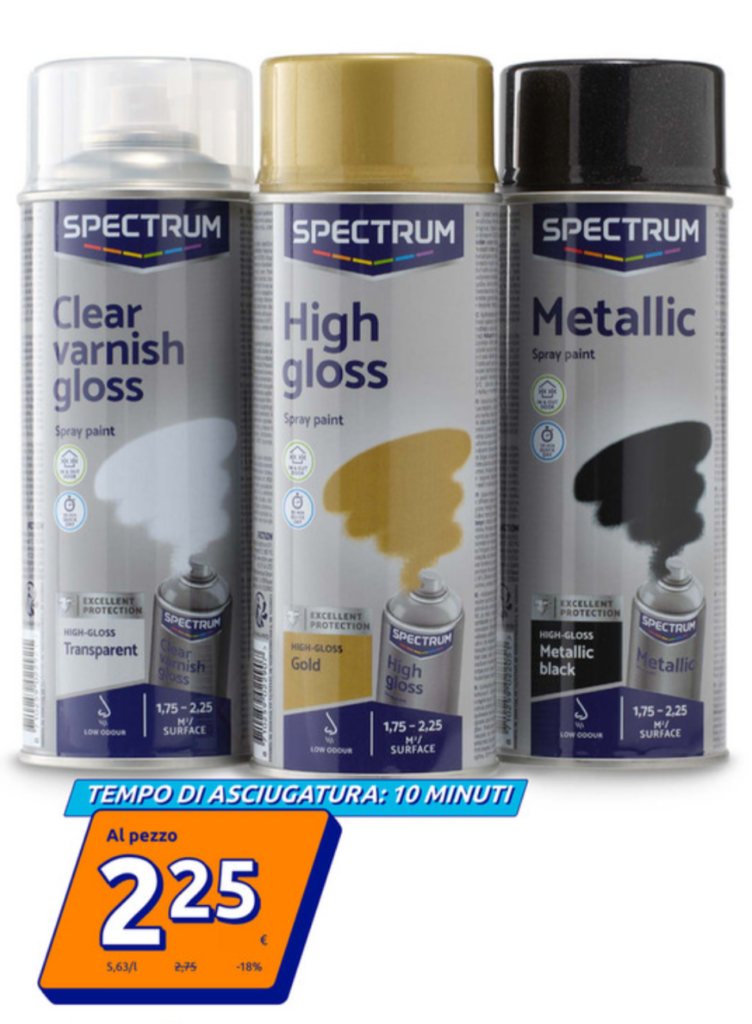 Bombolette vernice spray Spectrum di Action