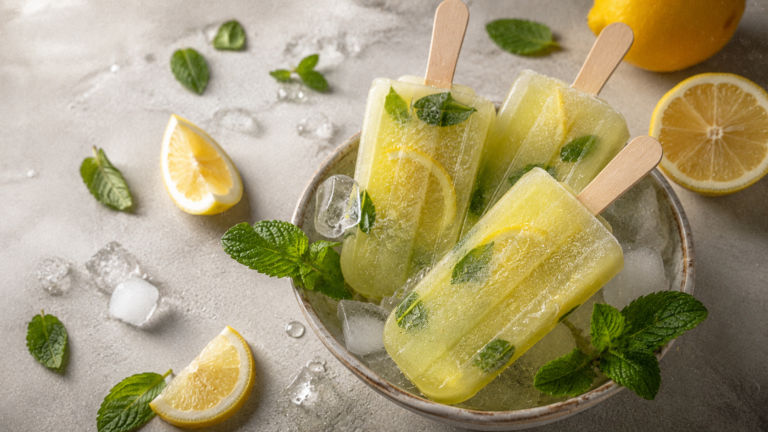 Ghiaccioli limone e menta senza zucchero: la ricetta rinfrescante
