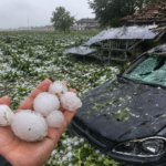 Grandine da record tra Lombardia ed Emilia: auto, tetti e campi distrutti