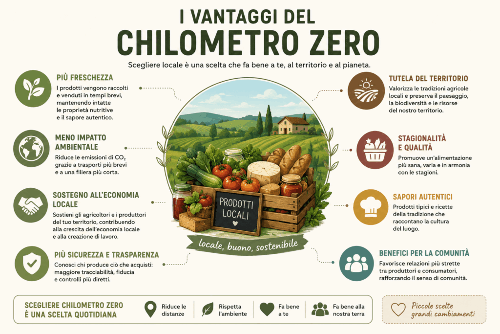 vantaggi agriturismo km 0 freschezza sostenibilità risparmio