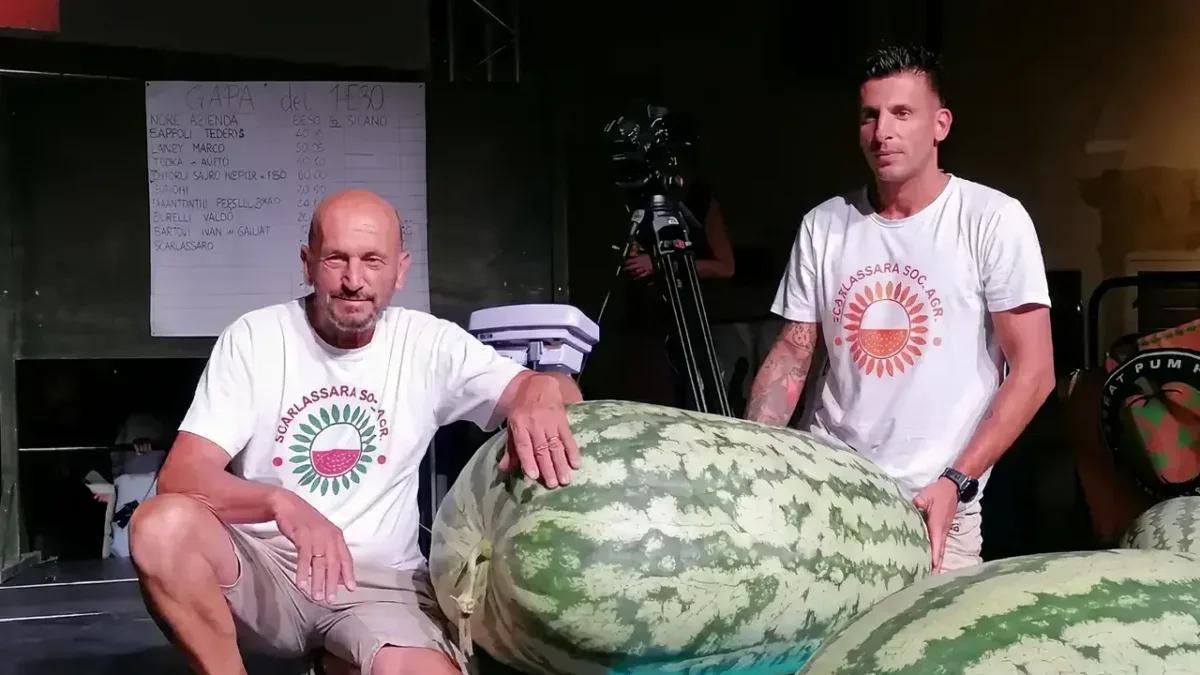 Azienda Scarlassara con il cocomero (anguria) più pesante per Miss Anguria 2026