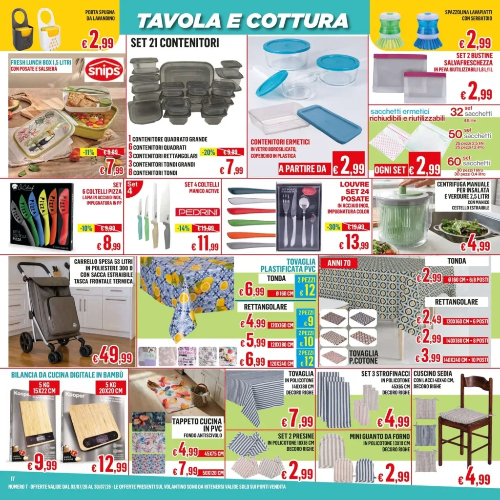 Volantino Satur di fine luglio