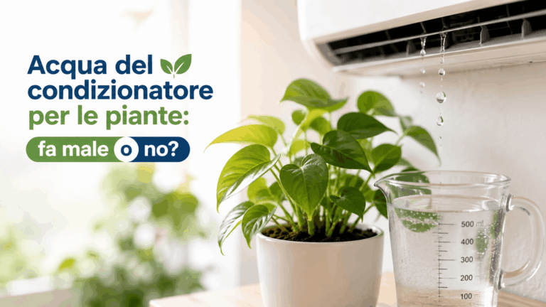 Acqua del condizionatore per le piante: fa male o no?
