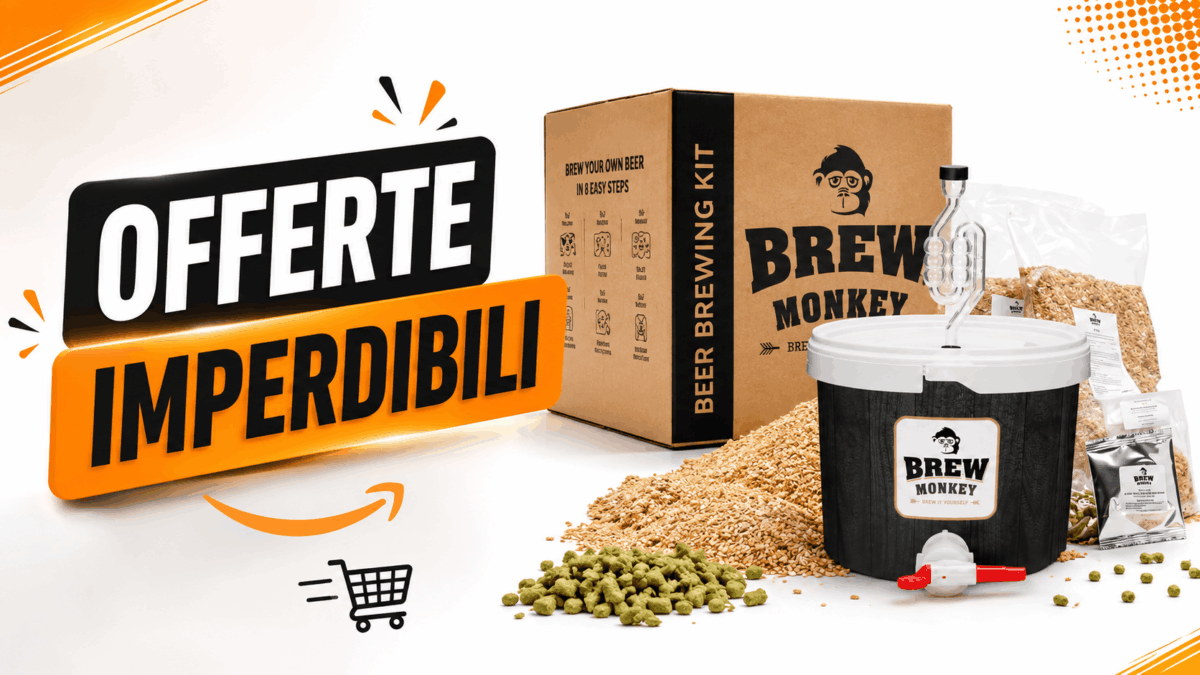 Brew Monkey, kit completo per fare la birra in casa (fino a 5 litri), in offerta su Amazon