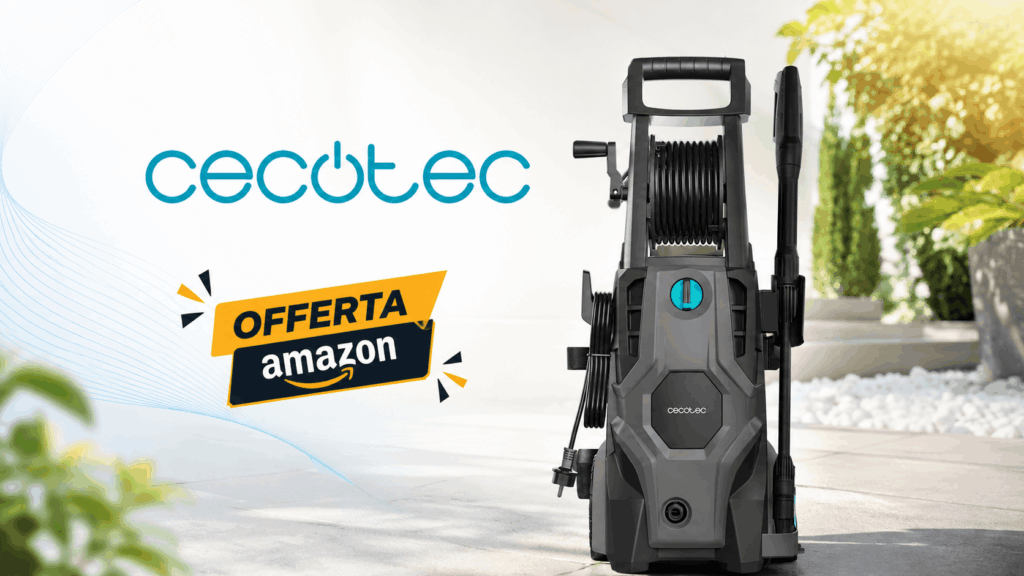 L’idropulitrice HydroBoost 2400 della Cecotec è in offerta su Amazon a 132 euro