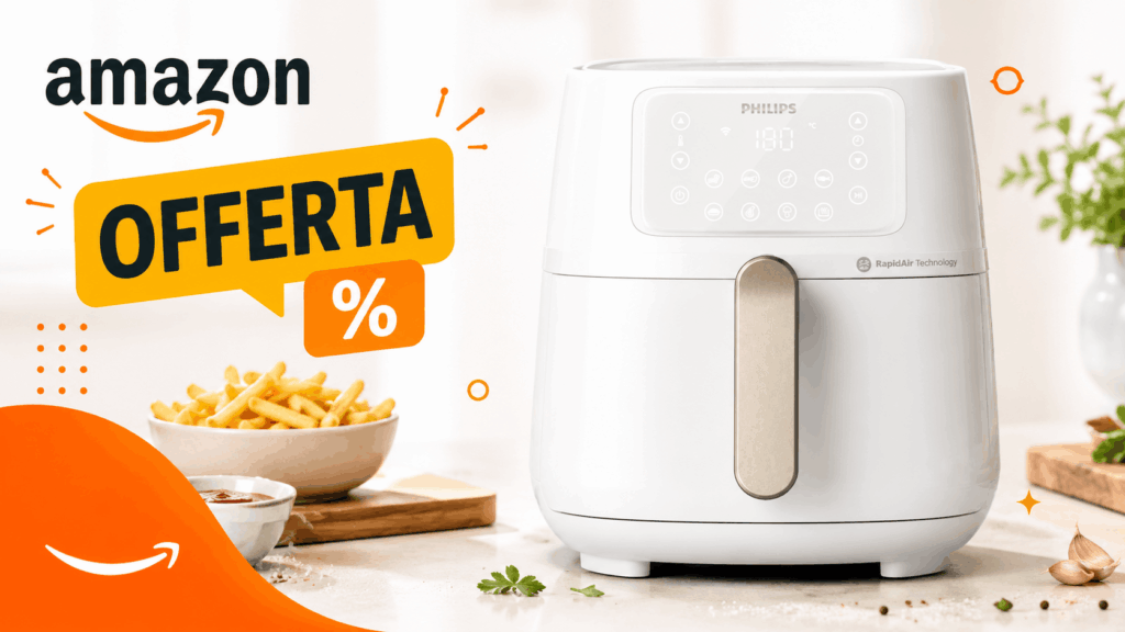 La friggitrice ad aria Philips Airfryer 5000 costa solo 99,99 euro: è a metà prezzo su Amazon