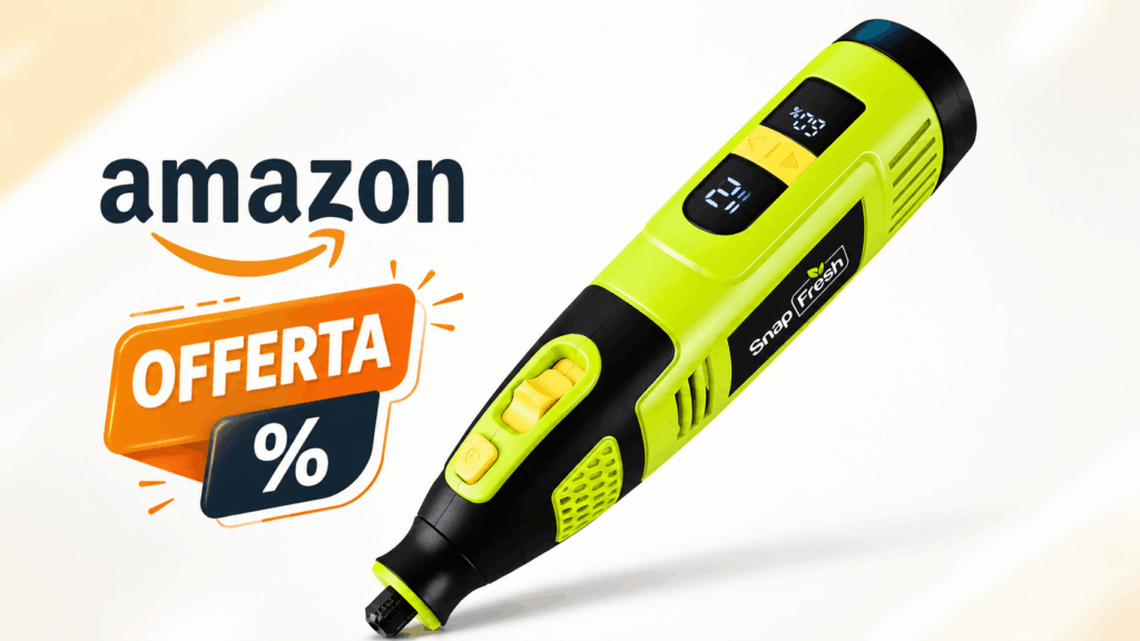 SnapFresh, utensile rotante 12V: l’alternativa alla levigatrice Parkside in offerta su Amazon