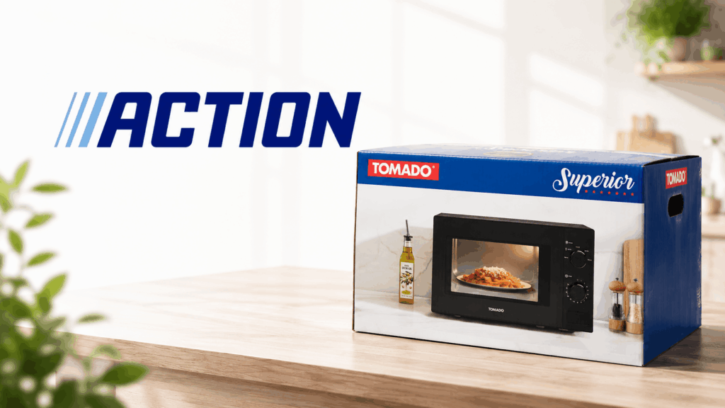 Action, il microonde Tomado costa meno di 40€ nel volantino della prossima settimana