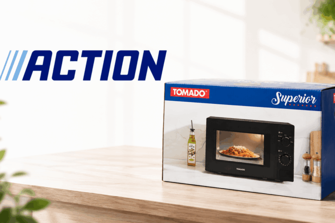 Action, il microonde Tomado costa meno di 40€ nel volantino della prossima settimana