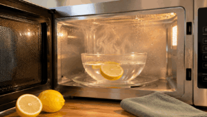 Pulire il microonde con acqua e limone: il trucco in 5 minuti senza strofinare