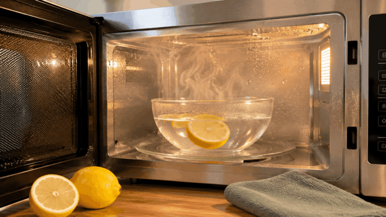 Pulire il microonde con acqua e limone: il trucco in 5 minuti senza strofinare