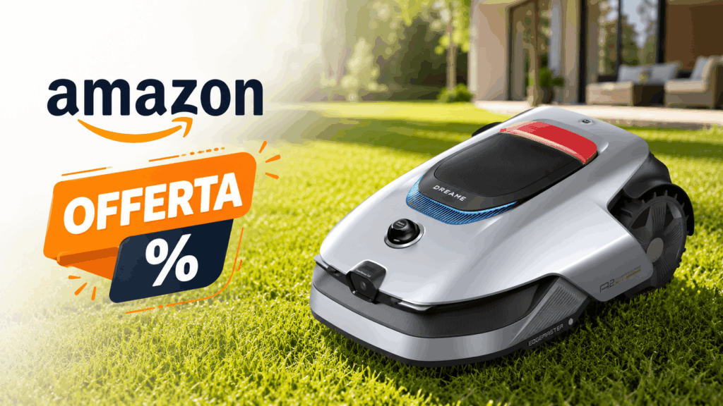Il robot tagliaerba Dreame A2 è in super sconto su Amazon