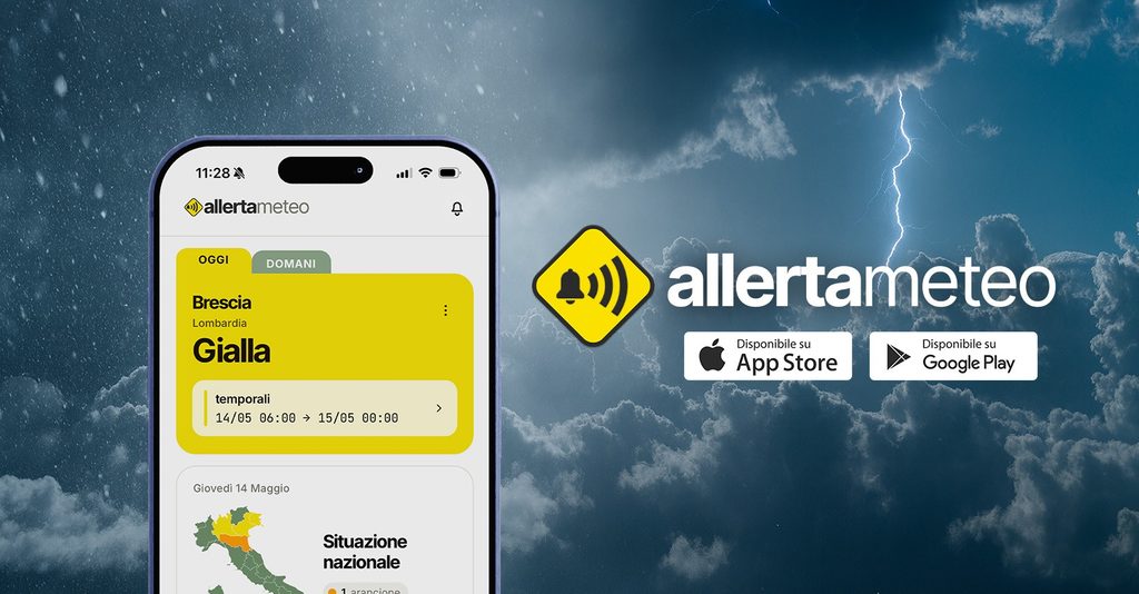 AllertaMeteo, la prima app in Italia con allerte ufficiali geolocalizzate e avvisi nowcasting