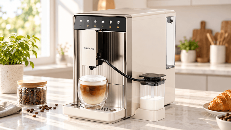Espresso, cappuccino e latte macchiato con un solo tasto: la macchina da caffè Dreame è al minimo storico su Amazon