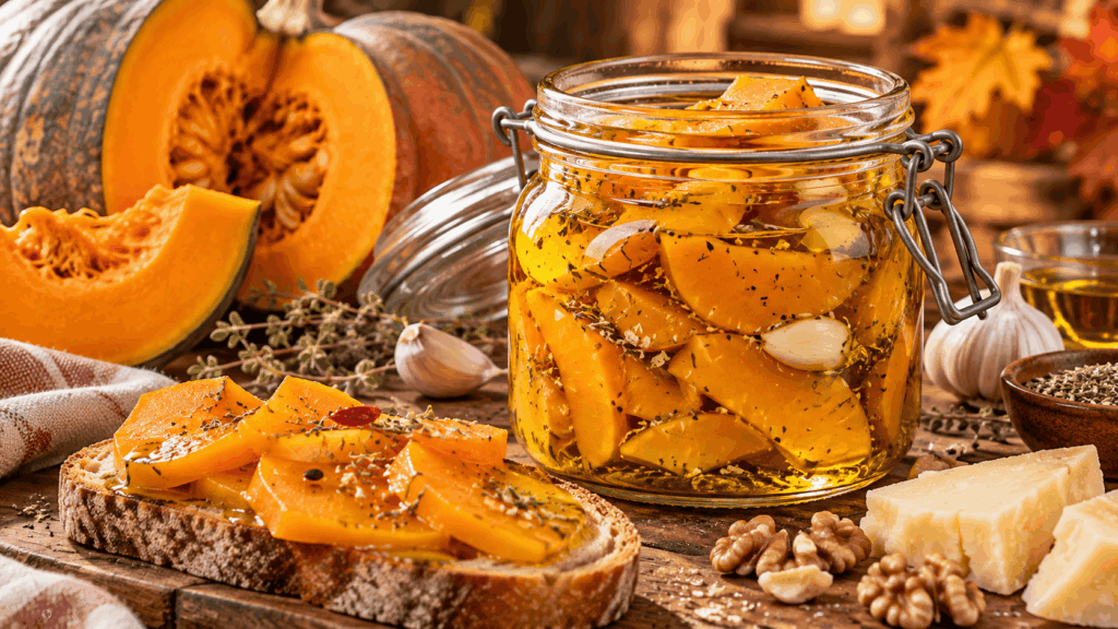 La ricetta della zucca sott’olio che sta conquistando tutti (e la verità sulla conservazione che pochi conoscono)