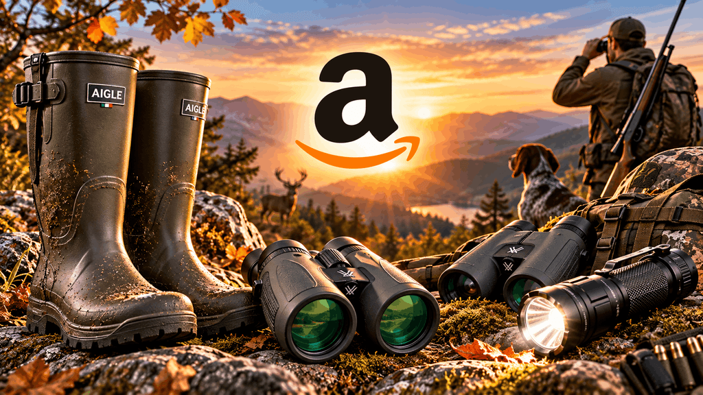 Caccia e ottica in offerta su Amazon: stivali Aigle, binocoli e torce sono quasi regalati