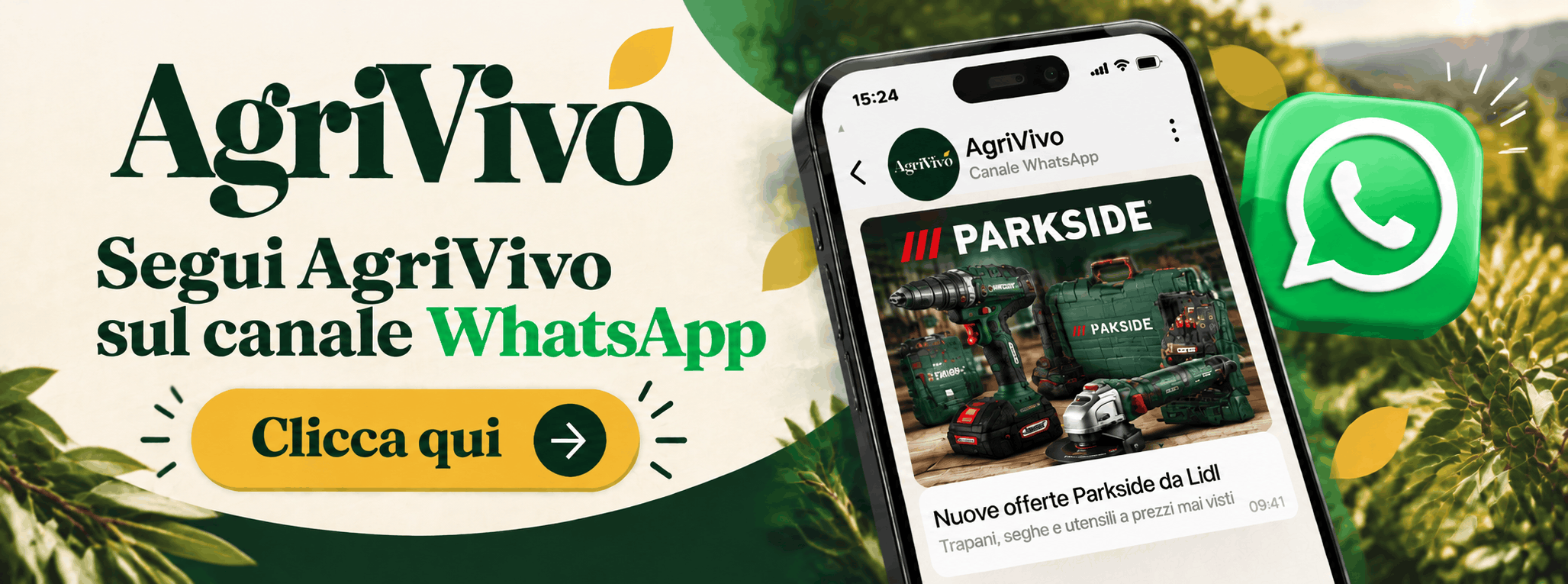 Segui AgriVivo sul canale WhatsApp