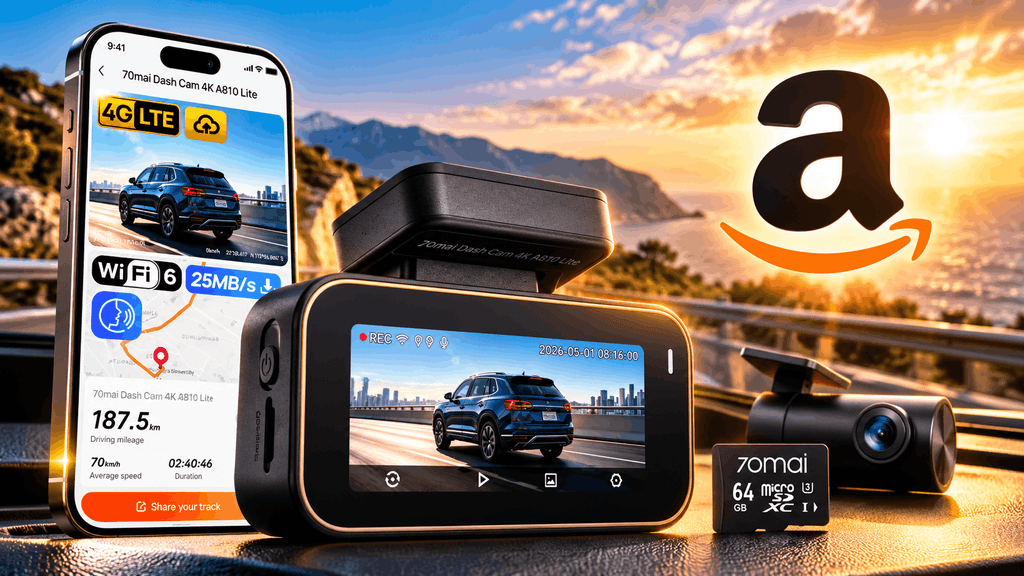 Festa delle Offerte Prime 2026: la dash cam 70mai A810 Lite in offerta anticipata a meno di 100€