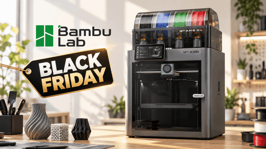 Bambu Lab X2D in super promo: la stampante 3D è scontata di 100€