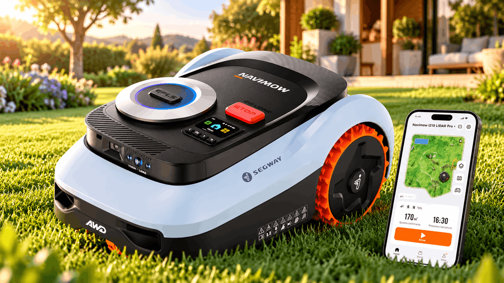 Segway Navimow i210 a 1.199€: robot tagliaerba con LiDAR Pro in offerta Amazon Prime
