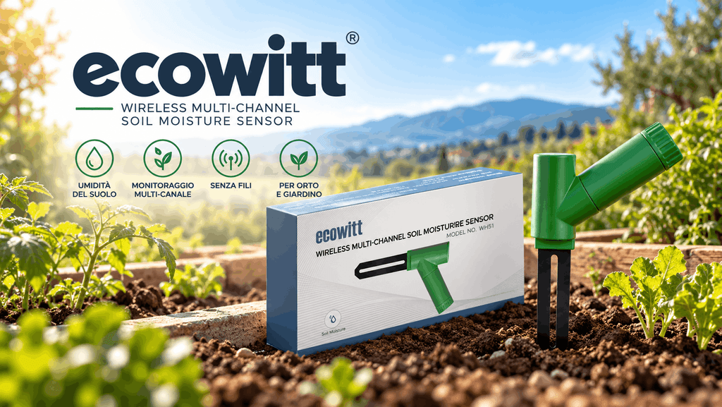 Ecowitt WH51 in super sconto: il sensore di umidità del suolo che ti dice quando annaffiare